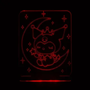 چراغ خواب سان لیزر طرح کرومی و ماه مدل تک رنگ