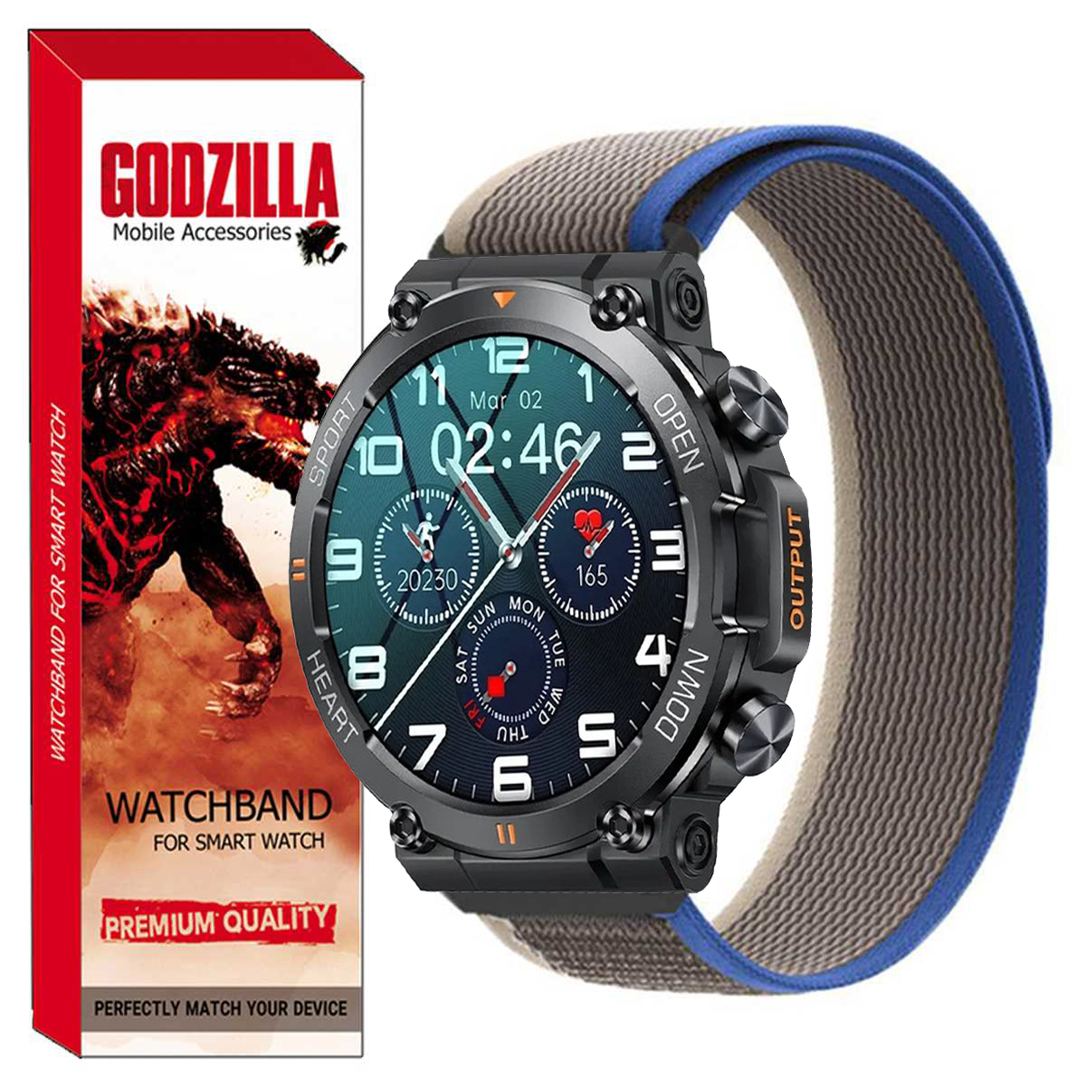 بند گودزیلا مدل TRAIL LOOP مناسب برای ساعت هوشمند اسمارت واچ K59 Pro / K59