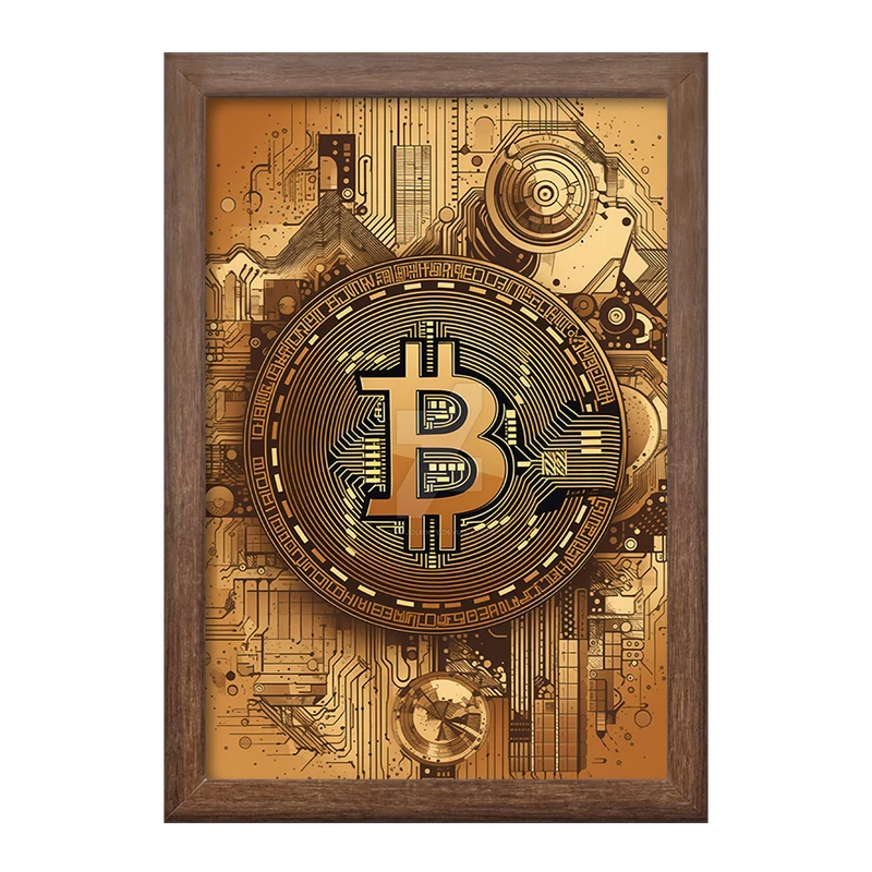تابلو خندالو طرح بیت کوین (Bitcoin) کد F1638