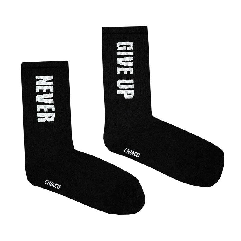 جوراب ورزشی ساق بلند مردانه چیاکو مدل NEVER GIVEUP