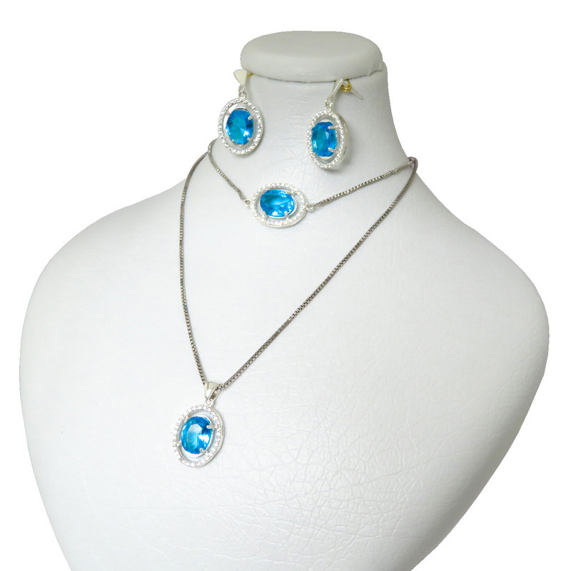 نیم ست نقره زنانه کد AV174D-S10 C1