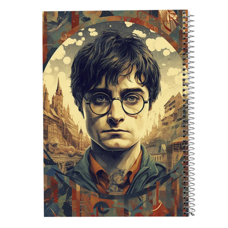 دفتر ژورنال نویسی 50 برگ مدوپد مدل نقطه ای طرح هری پاتر harrypotter کد DF10295