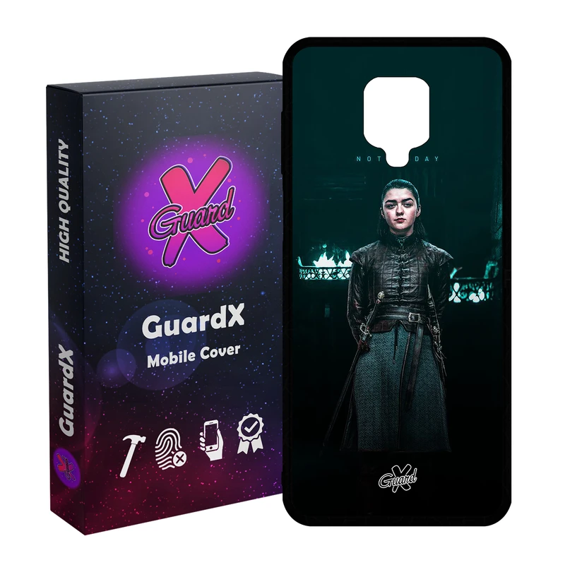 کاور گارد ایکس طرح آریا مدل Glass10421 مناسب برای گوشی موبایل شیائومی Redmi Note9 Pro/Note 9 Pro Max/Redmi Note 9S/MI Poco M2 Pro