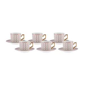سرویس قهوه خوری 12 پارچه کاراجا مدل Jolly Ring