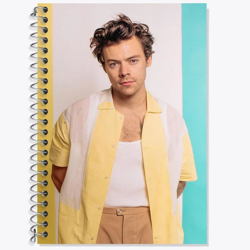 دفتر لغت 50 برگ خندالو مدل هری استایلز گروه موسیقی وان دایرکشن One Direction کد 18932