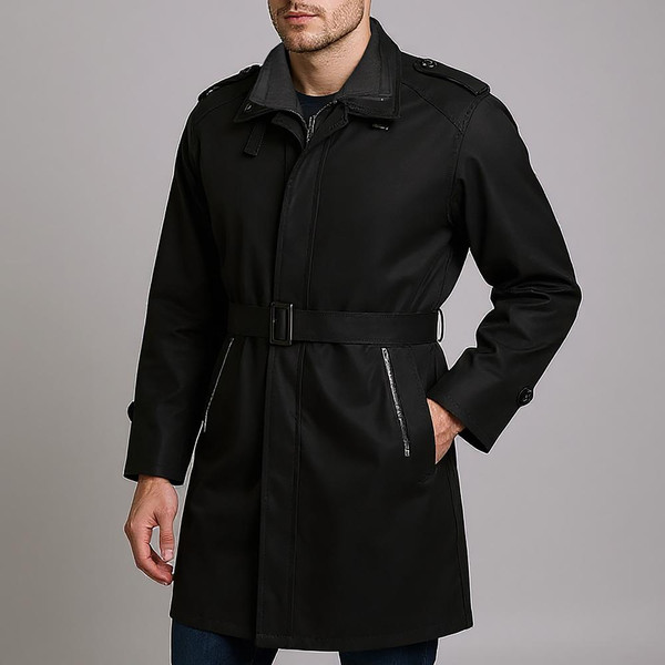 تخفیف بارانی بلند مردانه مدل 01
