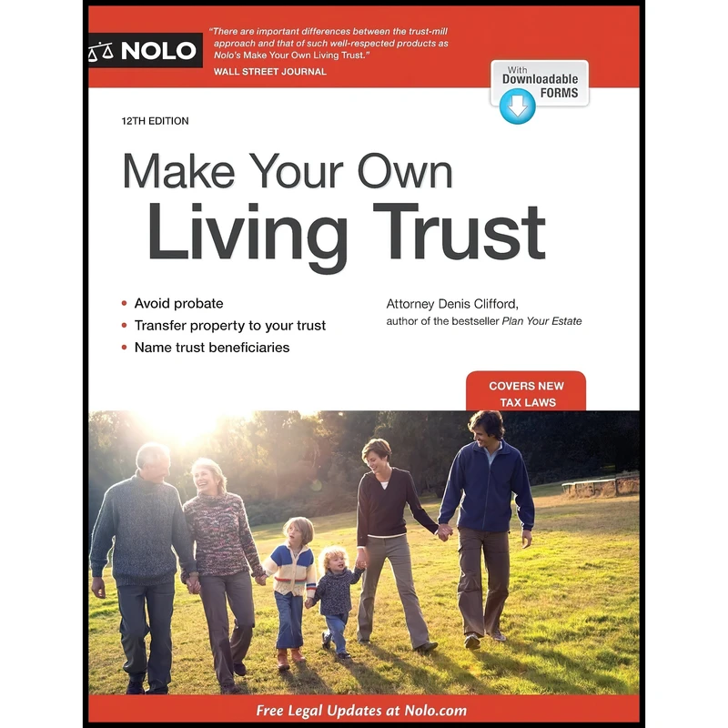 کتاب Make Your Own Living Trust اثر Denis Clifford Attorney انتشارات NOLO