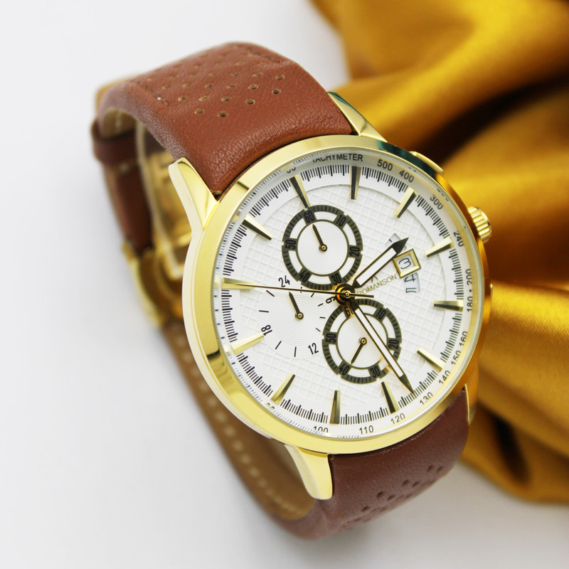 ساعت مچی عقربهای مردانه کوارتز رومانسون مدل 1266