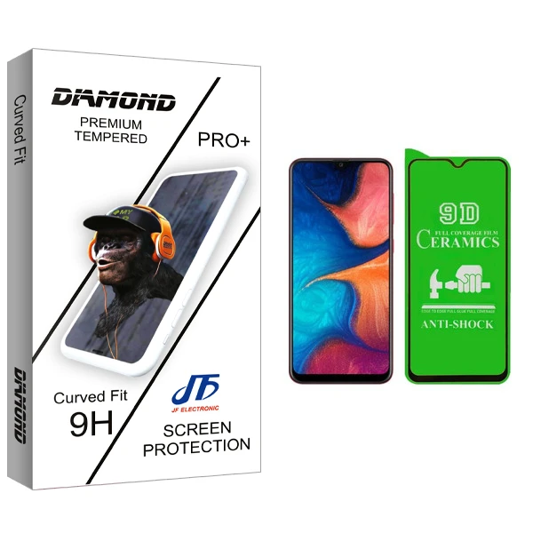 محافظ صفحه نمایش سرامیکی جی اف مدل Diamond glass مناسب برای گوشی موبایل سامسونگ Galaxy A20