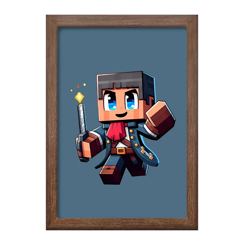 تابلو خندالو طرح ماینکرافت کد F12064