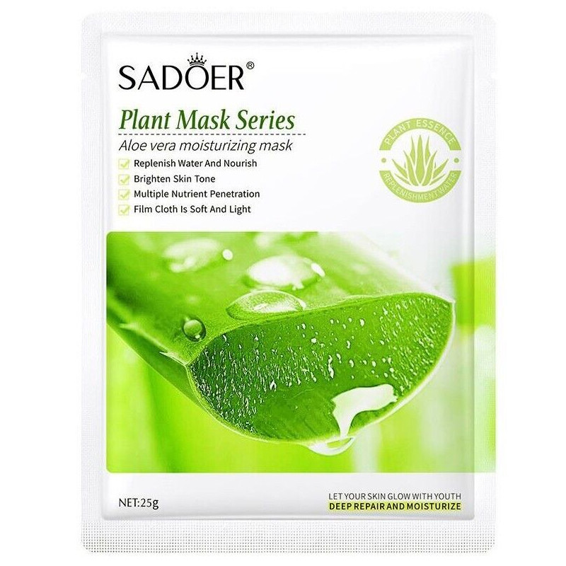 ماسک صورت سادور مدل Plant وزن 25 گرم بسته 5 عددی