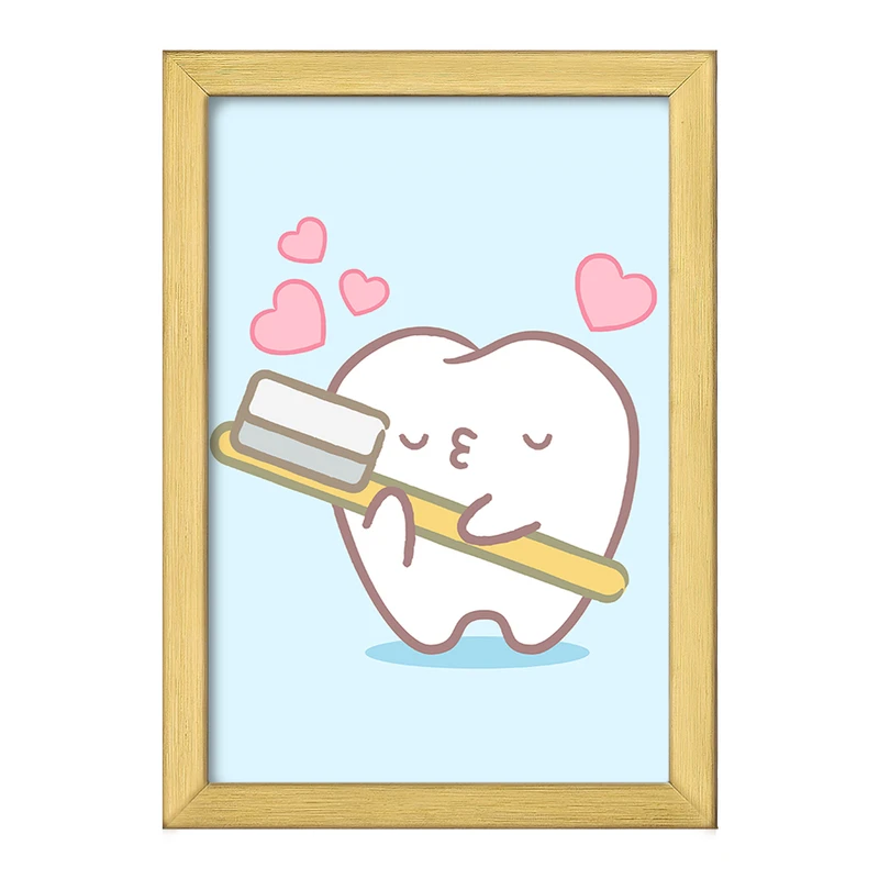 تابلو خندالو طرح دندان و دندان پزشکی کودکانه کد 36781