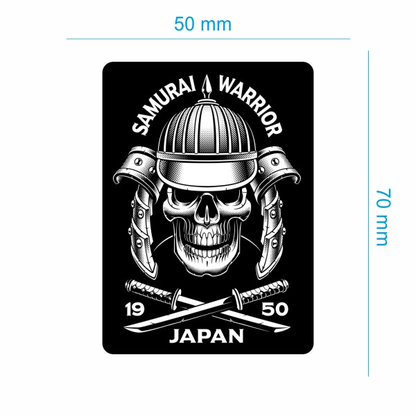 برچسب بدنه موتورسیکلت طرح سامورایی کد 164