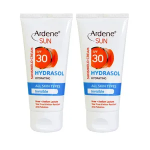 فلوئید ضد آفتاب بدون رنگ آردن SPF 30 مدل HYDRASOL محافظ UVA،UVB ‌مناسب انواع پوست حجم 50 میلی‌ لیتر بسته دو عددی