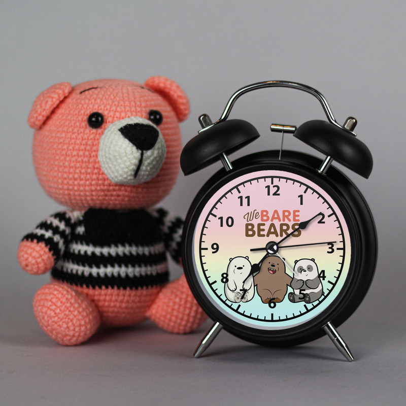 ساعت رومیزی طرح انیمه خرس های پچول We Bare Bears کد 8531