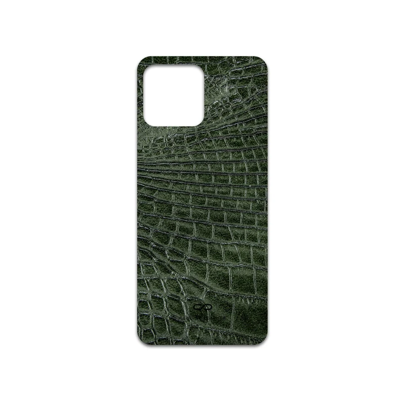برچسب پوششی ماهوت مدل Green-Crocodile-Leather مناسب برای گوشی موبایل آنر X8