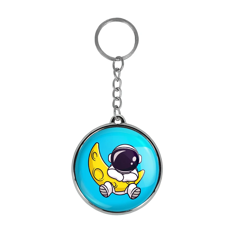 جاکلیدی خندالو طرح فضانورد Spaceman مدل دوطرفه کد 2508625089