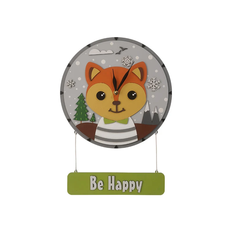 ساعت دیواری کودک طرح روباه