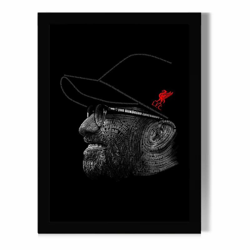 تابلو مدل  دیواری طرح یورگن کلوپ Jürgen Klopp کد FD569