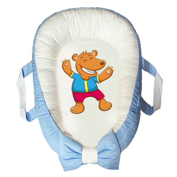 سرویس خواب نوزاد مدل گارد محافظ طرح بچه خرس مجموعه 3 عددی