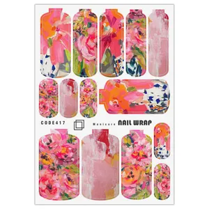 برچسب ناخن مدل آبستره کد 417