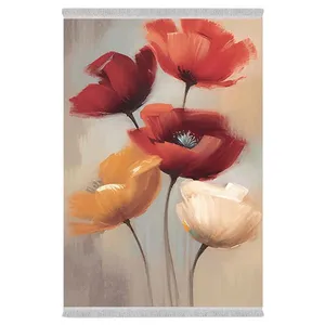 فرش پارچه‌ای دفه مدل فرشینه طرح مدرن کد 108
