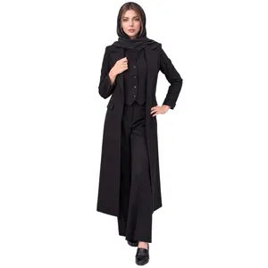 ست مانتو و شلوار و ژیله زنانه گلدن پکس کد 3026