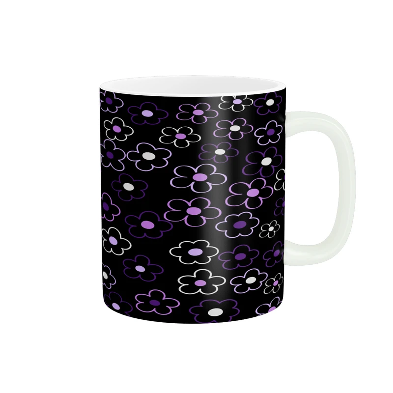 ماگ پاد آفرین مدل فانتزی طرح گل کد p9398