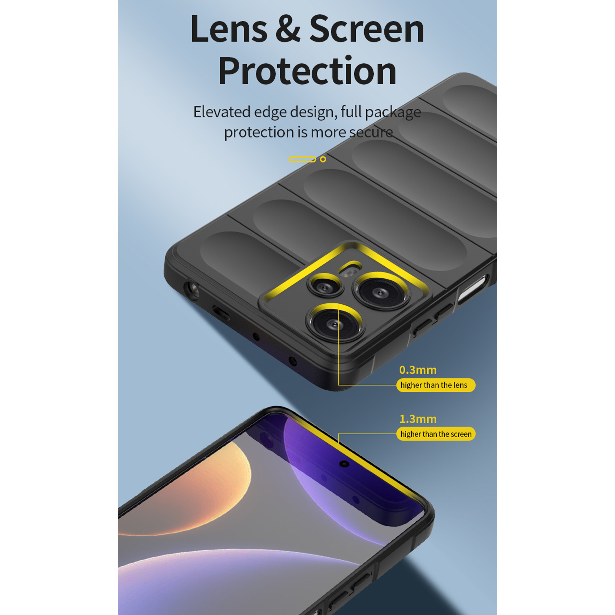 کاور سامورایی مدل Uflax مناسب برای گوشی موبایل شیائومی Poco F5 / Redmi Note 12 Turbo