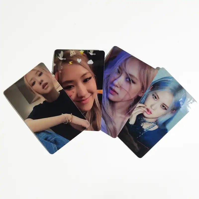 استیکر کارت مدل PH-491 طرح فتوکارت رزی بلک پینک blackpink بسته 5 عددی