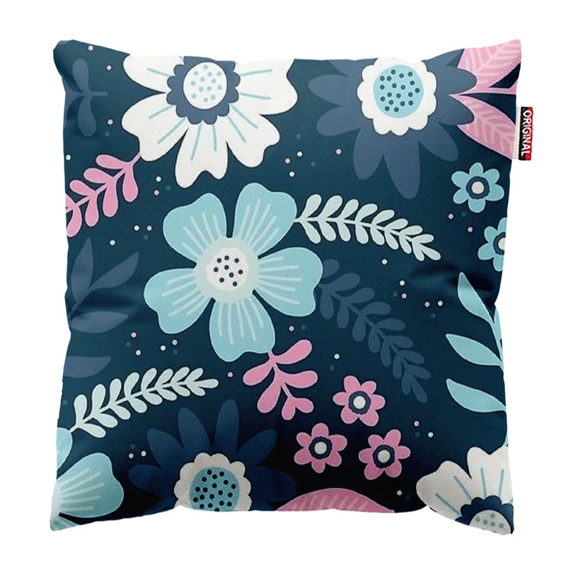 کوسن پاد آفرین طرح گل کد 2738 سایز 30*30 سانتی متر