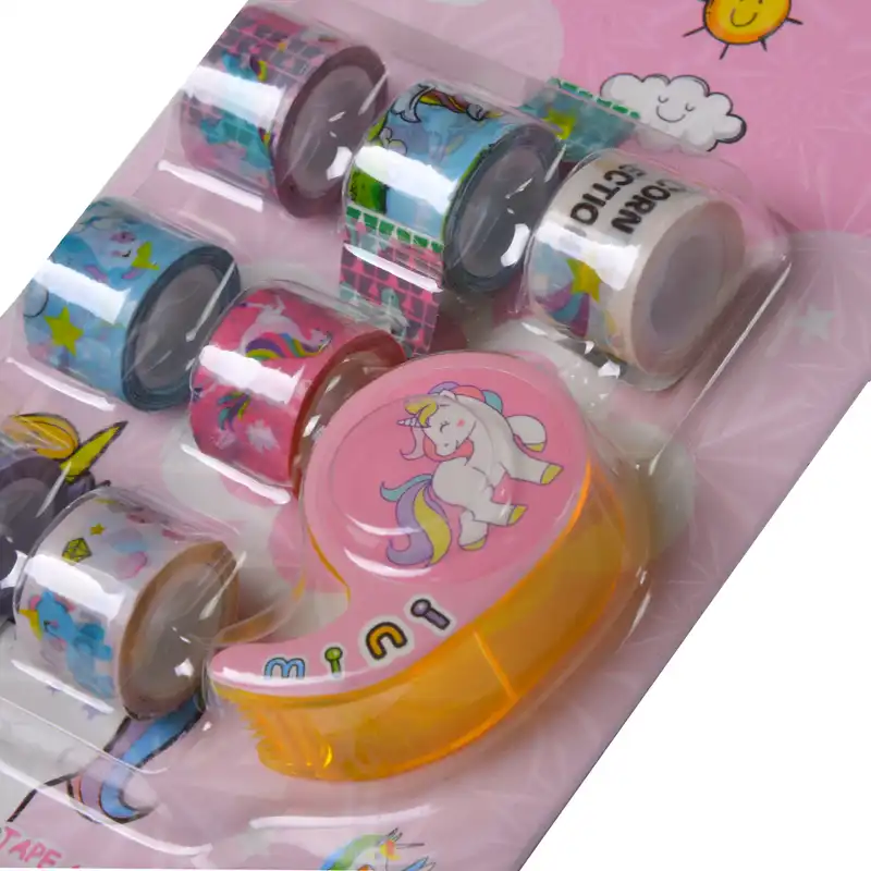 چسب نواری مدل واشی کد E-1010 عرض 1سانتی متر بسته 8 عددی