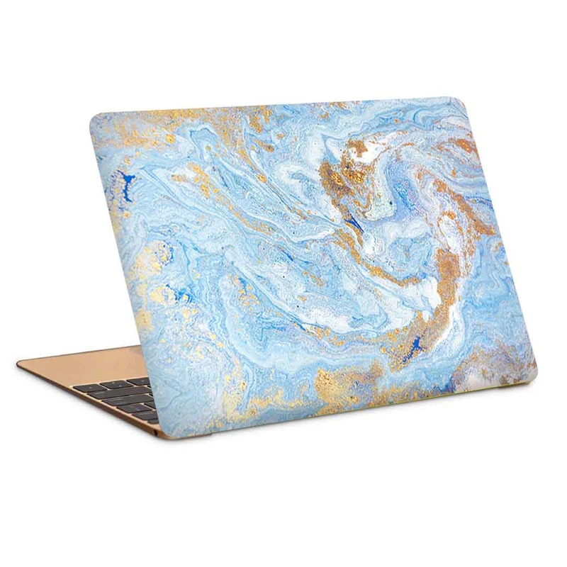 استیکر لپ تاپ طرح blue gold marbling golden marble liquid textureکد c-93مناسب برای لپ تاپ 15.6 اینچ