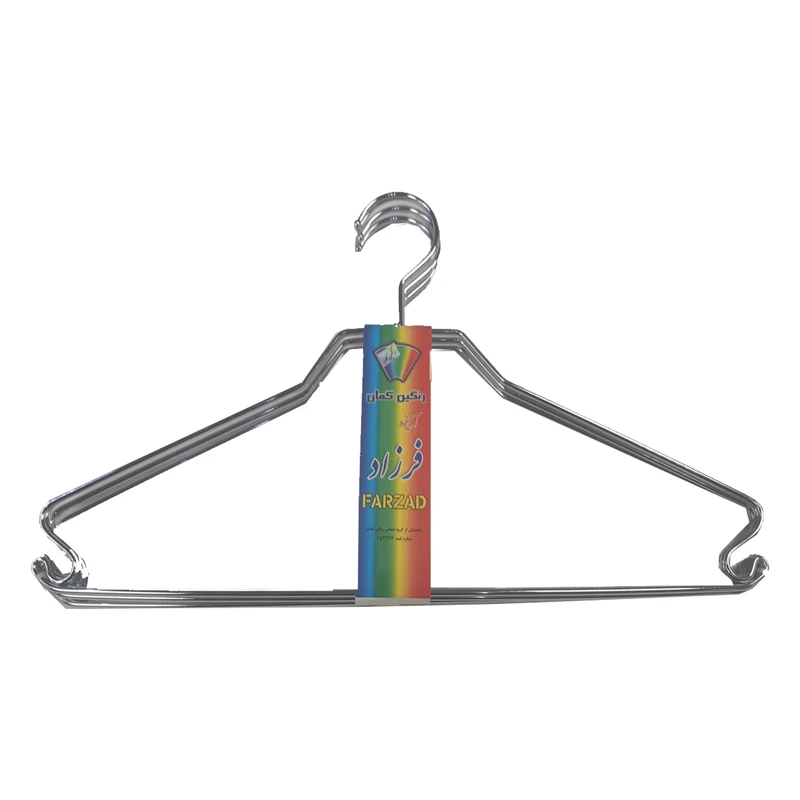 چوب لباسی رنگین کمان مدل فرزاد بسته 6 عددی