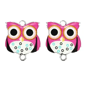 آویز دستبند طرح جغد رنگی AD 347 بسته 2 عددی