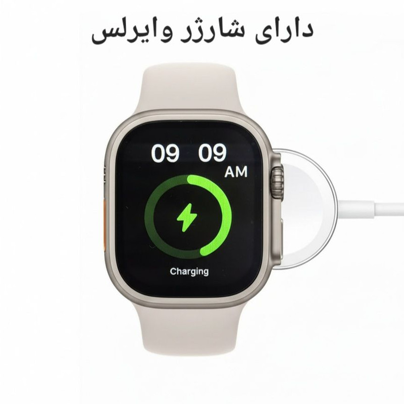 ساعت هوشمند 49 میلی متری مفیت پلاس مدل ME07 با 2 بند سیلیکونی
