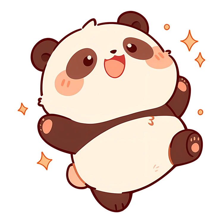 استیکر پارچه و لباس پاد آفرین مدل کارتونی کیوت پاندا بامزه کد S5654