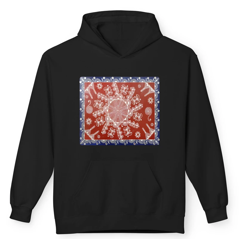 هودی مردانه پاد آفرین مدل فرش و گلیم و کاشی کد 79