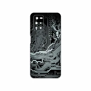 MAHOOT Black-Printed-Circuit-Board Cover Sticker for Xiaomi Redmi Note 11 4G