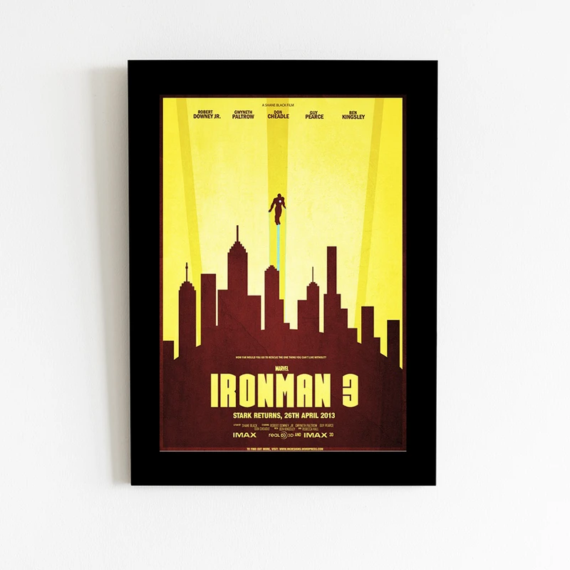 تابلو شریلند طرح مینیمال مدل فیلم Iron Man کد shm1363