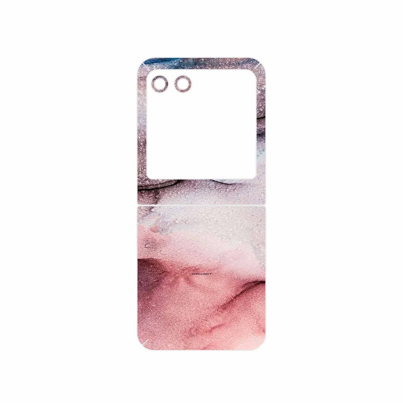 برچسب پوششی ماهوت مدل Smoky pink marble مناسب برای گوشی موبایل موتورولا Razr 40 Ultra