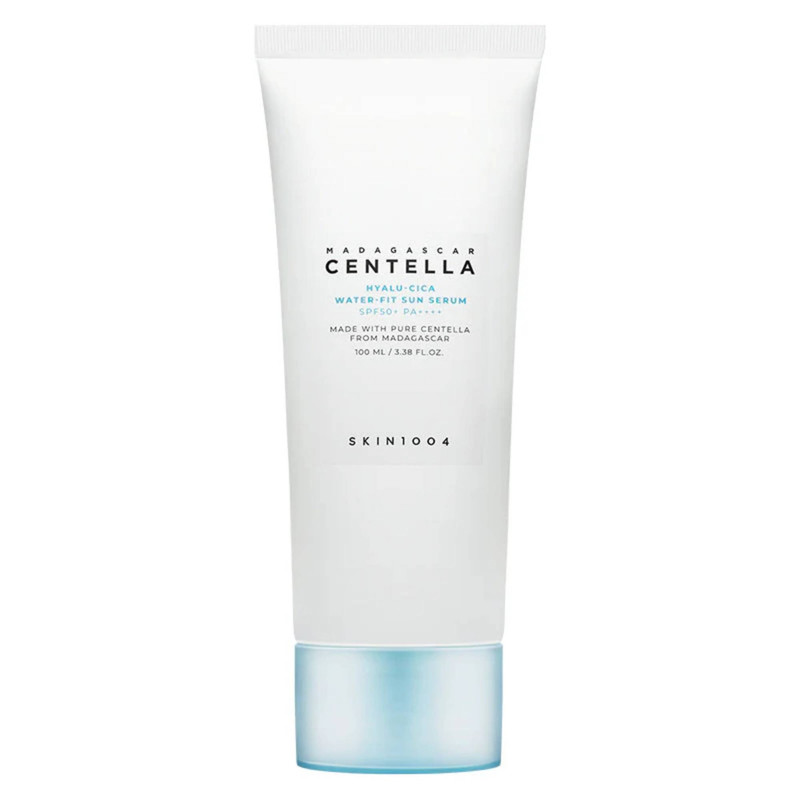 ژل ضد آفتاب بی رنگ اسکین 1004 SPF50 مدل Centella محافظ UVA،UVB مناسب برای انواع پوست حجم 100 میلی لیتر