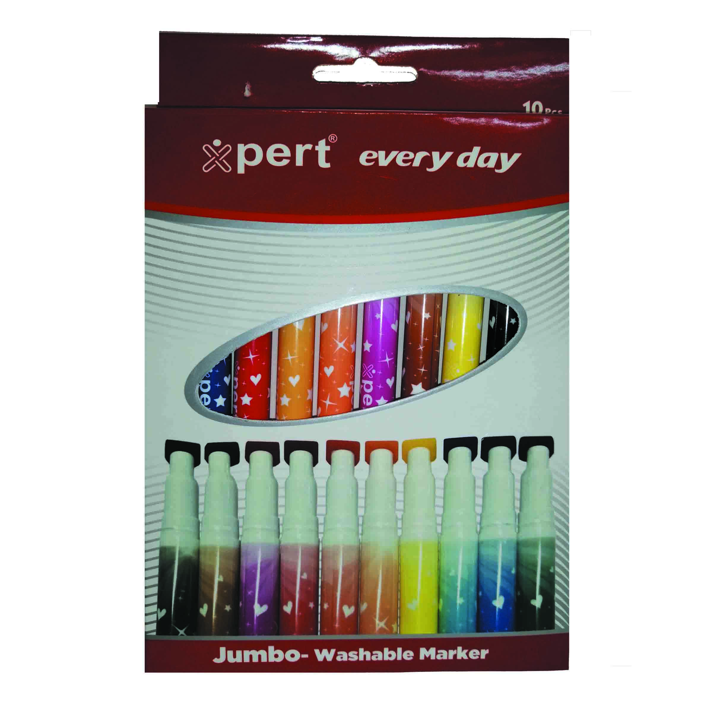 ماژیک علامت گذار 10 رنگ اکسپرت مدل JUMBO کد 140709