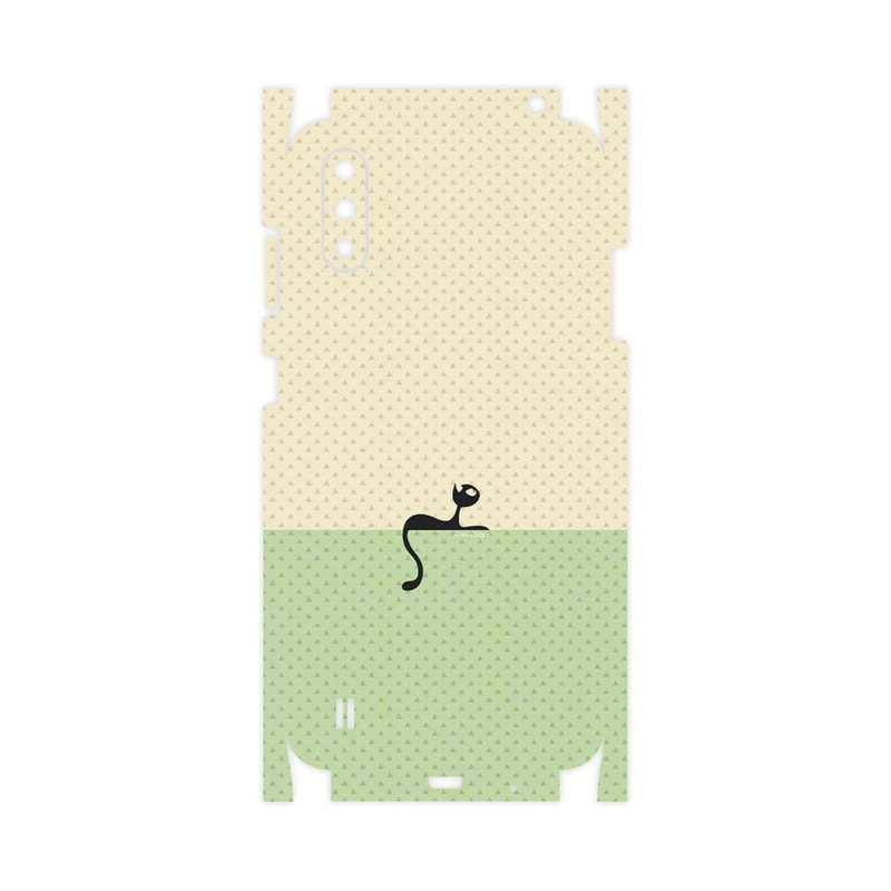 برچسب پوششی ماهوت مدل Minimal Internet Cat Icon-FullSkin مناسب برای گوشی موبایل سامسونگ Galaxy A01