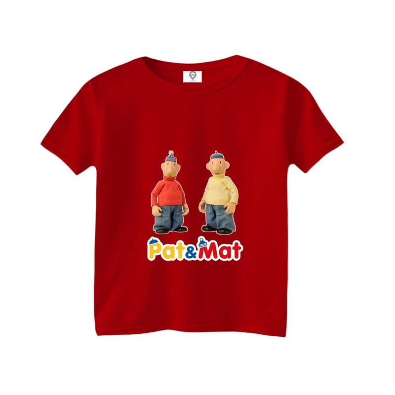 تی شرت آستین کوتاه بچگانه مدل پت و مت کد 01