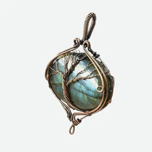 آویز گردنبند مدل درخت زندگی