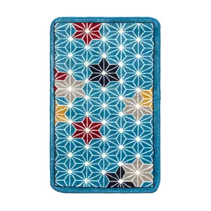 فرش ماشینی طرح گبه کد ۴۱۷ زمینه آبی