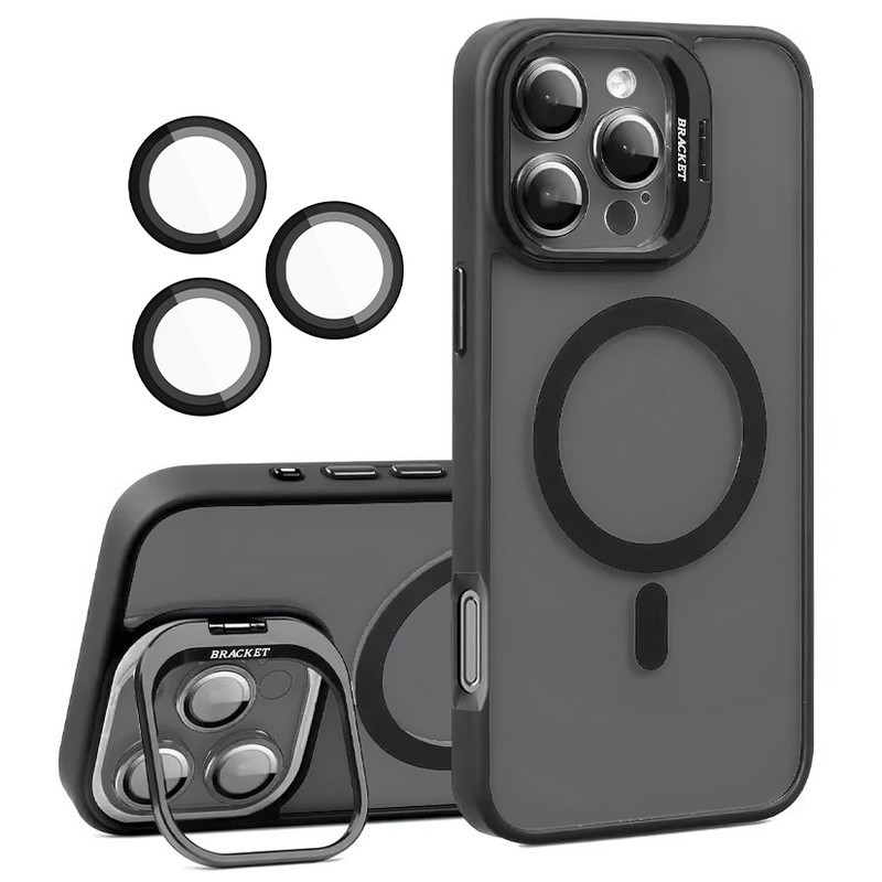 خرید و قیمت کاور بادیگارد مدل Bracket مناسب برای گوشی موبایل اپل iPhone 16 Pro Max به همراه محافظ لنز