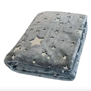 پتو مسافرتی 1 نفر ویراگیتا مدل شبنما ستاره بارانا سایز 150x200 سانتی‌متر