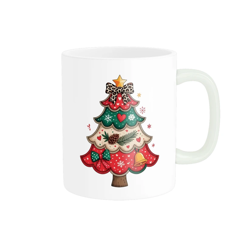 ماگ پاد آفرین مدل فانتزی طرح کریسمس بابانوئل آدم برفی کد p11714